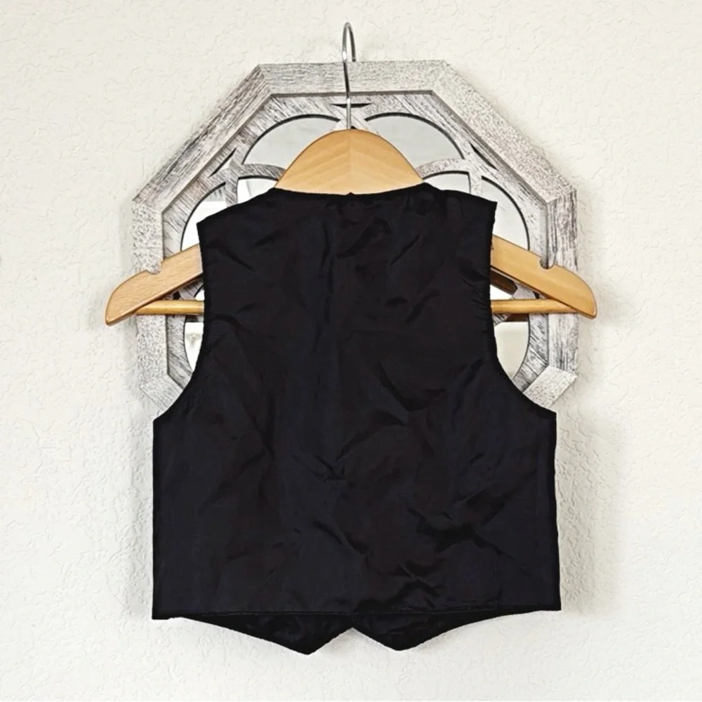 Zara • Boys Charcoal Gray Tailored Button Front Suit Vest